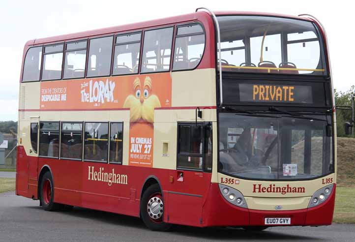 Hedingham Omnibuses Alexander Dennis Enviro400 L355 at SHOWBUS 2010